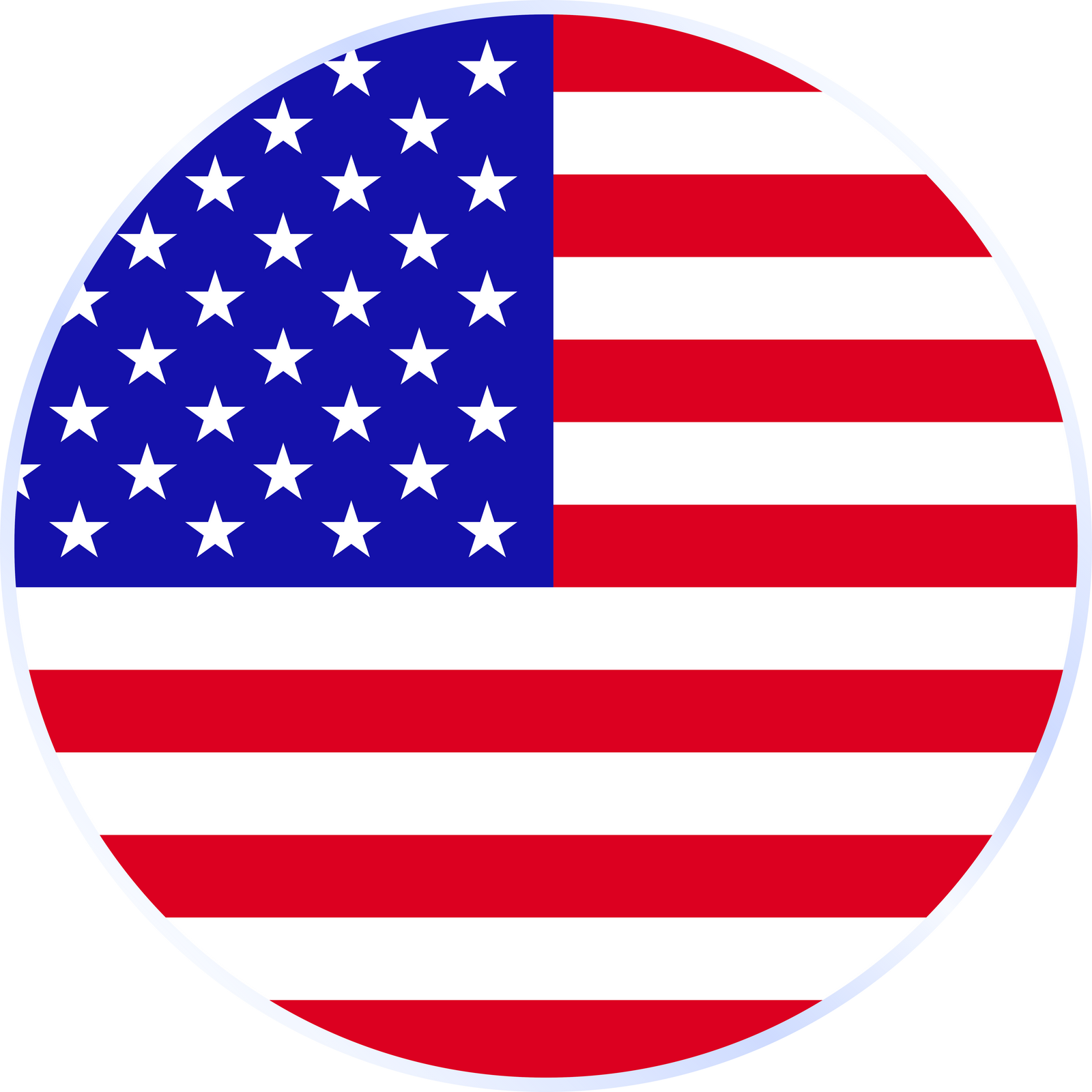 usa circle flag